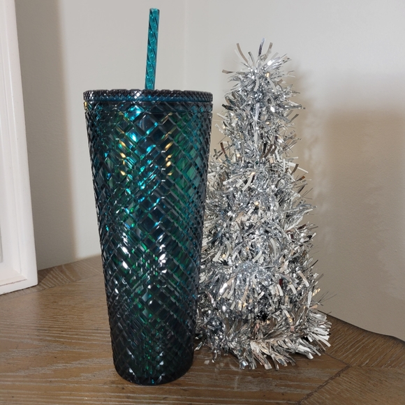 Starbucks Emerald Tumbler Jeweled Green Tumbler Venti New Christmas Holiday - Picture 2 of 3
